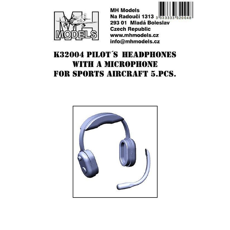 1/32 Pilot's headphones with a microphone for sports ai