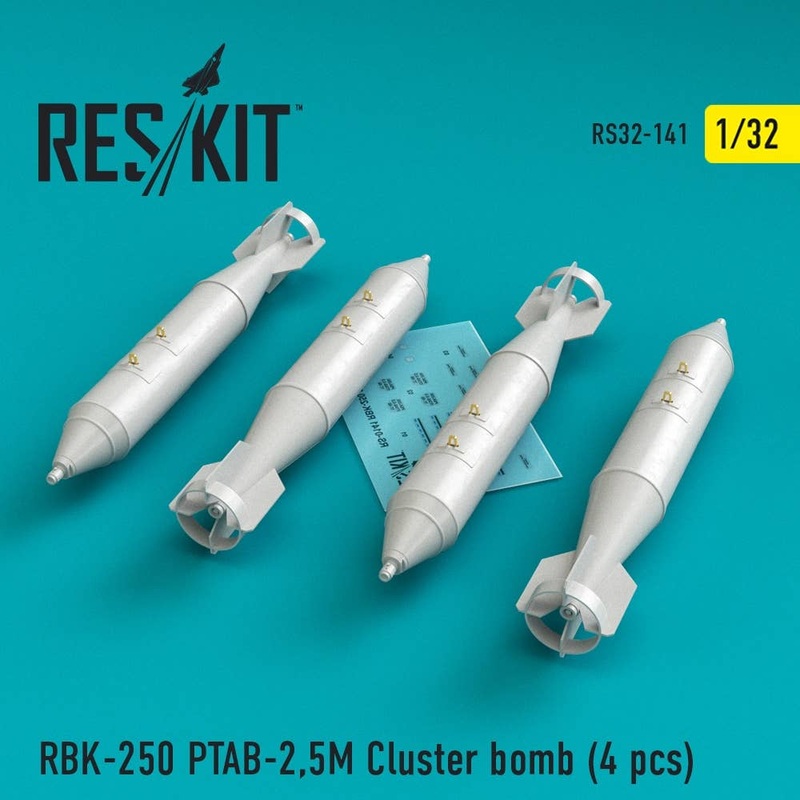 1/32 RBK-250 PTAB-2,5M Cluster Bomb (4pcs)