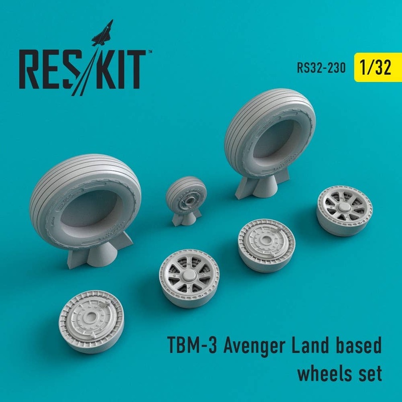 1/32 TBM-3 Avenger Land Based Wheels Set