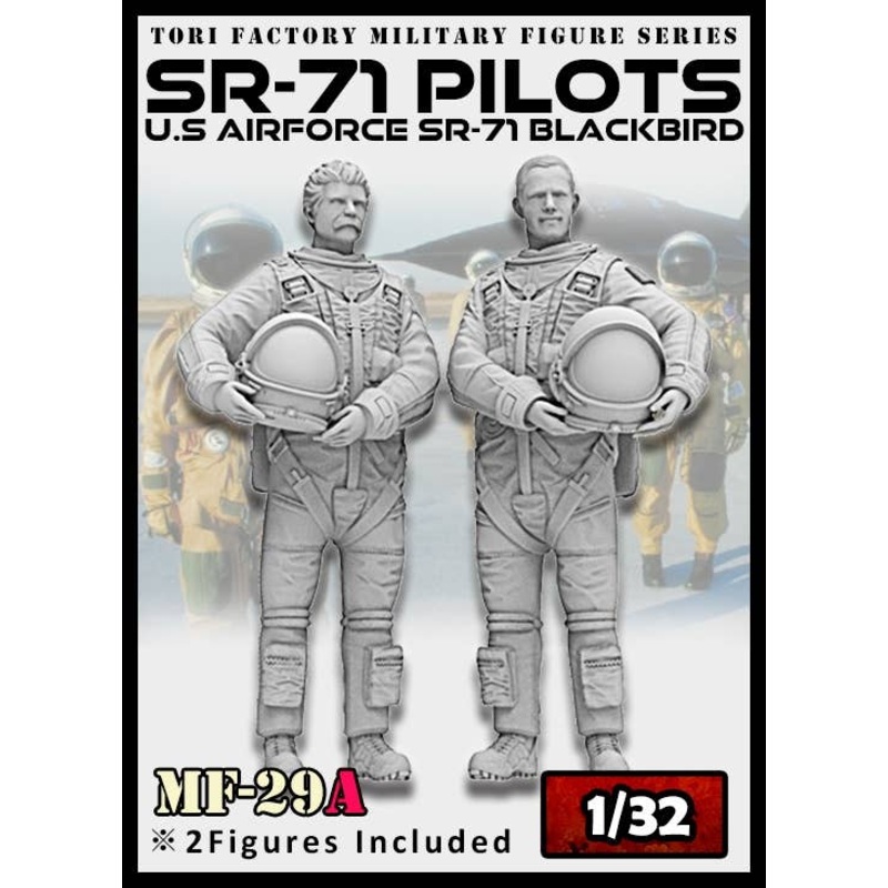 1/32 US Air Force Strategic Reconnaissance Aircraft SR-71 Pilot & RSO Set (2 Body Set)