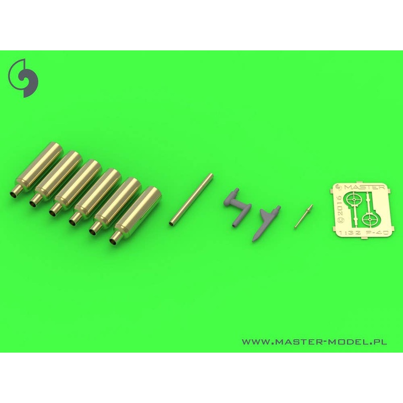1/32 WW.II American Curtiss P-40E - N Detail Set (Browning .50 Caliber (12.7mm) Machine Gun Muzzle / Pitot Tube / Aiming Ring)