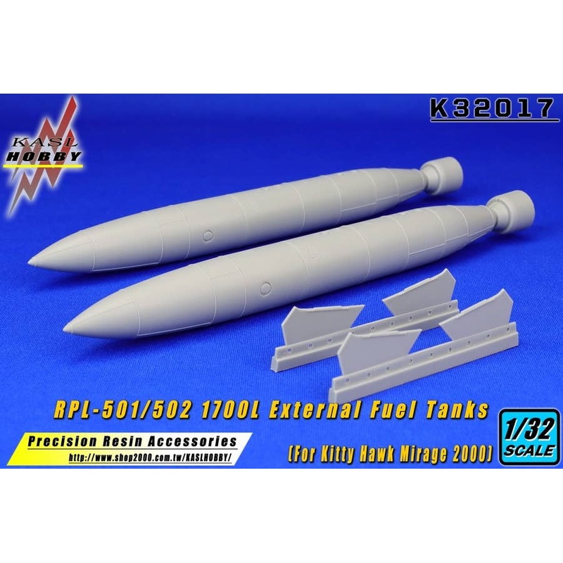 RPL-501/502 1700L External Fuel Tanks (For Kitty Hawk Mirage 2000)