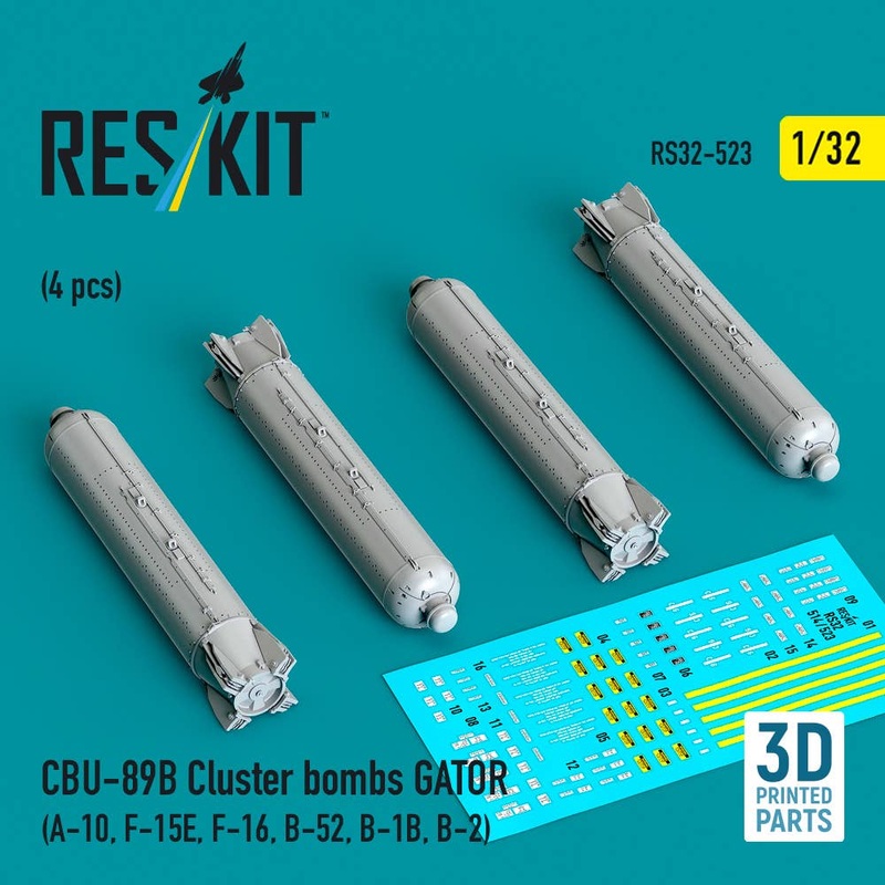 1/32 CBU-89B cluster bombs GATOR (4 pcs)