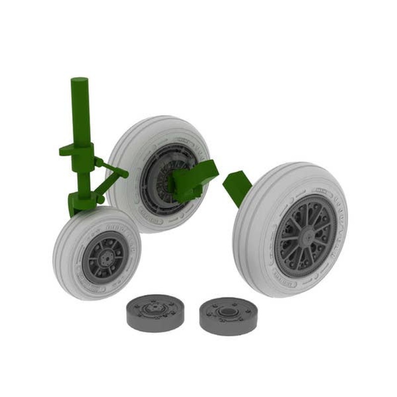 1/32 F-104 Undercarriage Wheels Late (for Italeri)