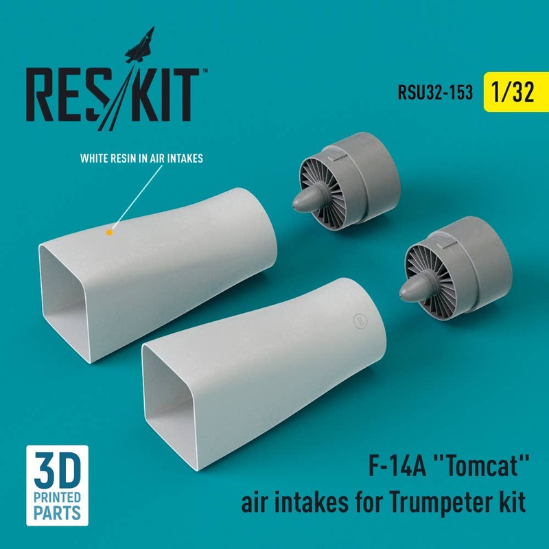 1/32 F-14A Tomcat air intakes for Trumpeter kit (3D Printed)