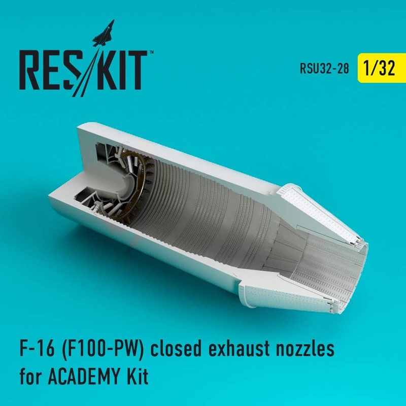 1/32 F-16 (F100-PW) Exhaust Nozzles (Closed) (for Academy)