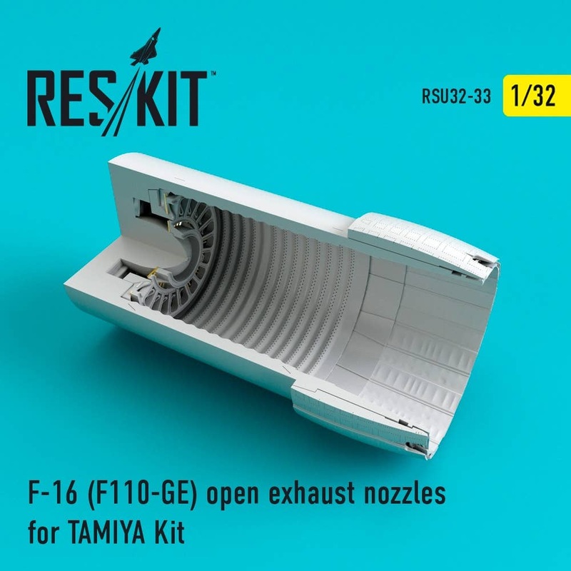1/32 F-16 (F110-GE) Exhaust Nozzles (Open) (for Tamiya)