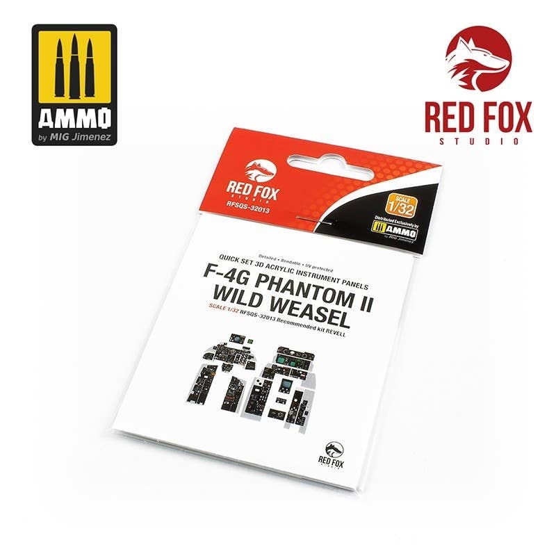 1/32 F-4G Phantom Il Wild Weasel 3D Acrylic Instrument Panel (for Revell)