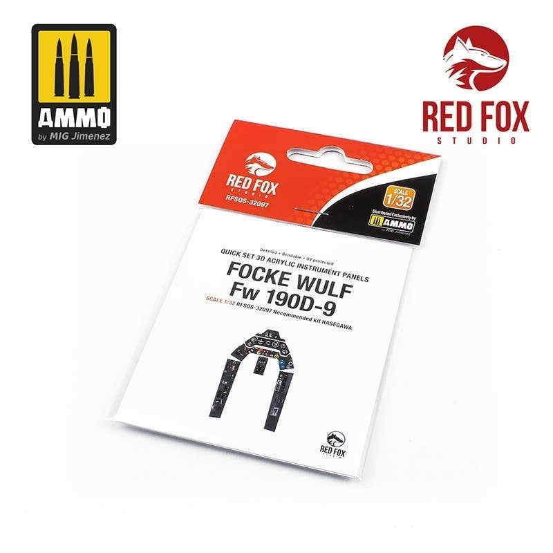 1/32 Fw190D-9 Dora 3D Acrylic Instrument Panel (for Hasegawa)