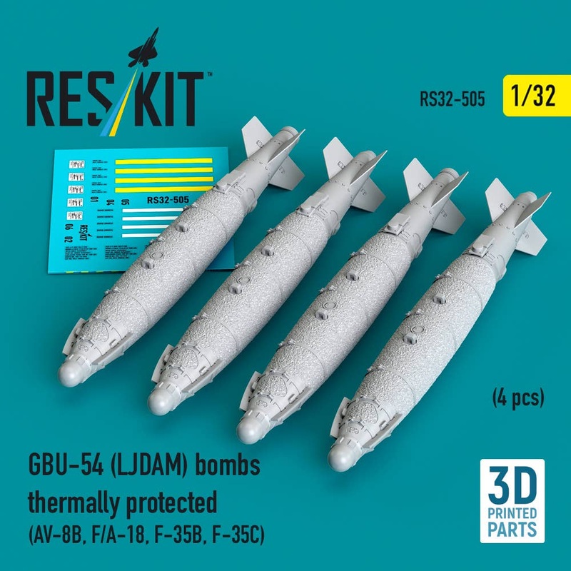 1/32 gBU-54 (LJDAM) bombs thermally protected (4 pcs)
