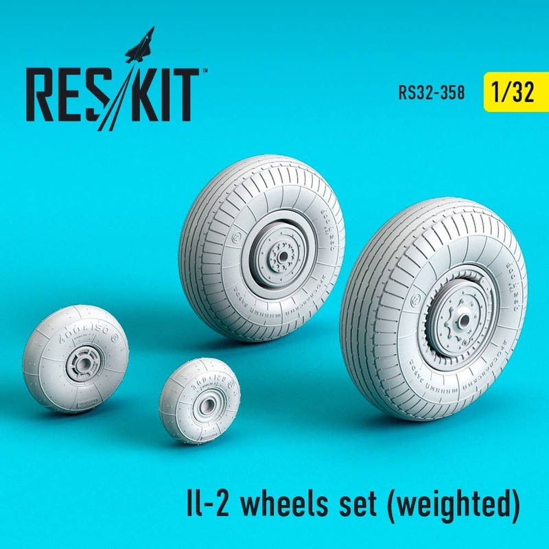 1/32 Il-2 wheels set (weighted)