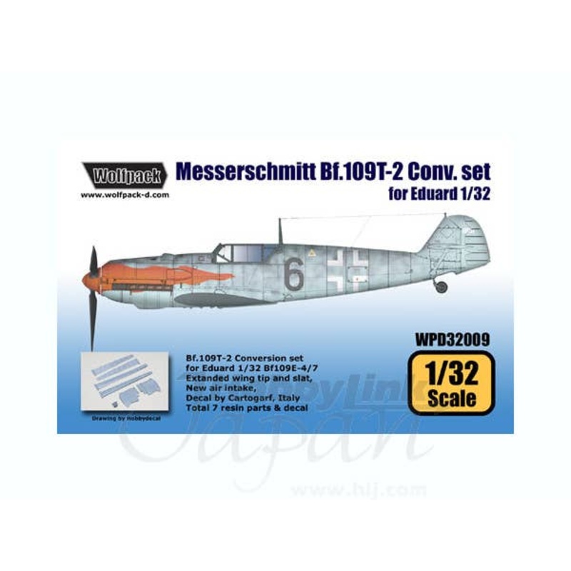 1/32 Messerschmitt Bf.109T-2 Conversion Set (for Eduard