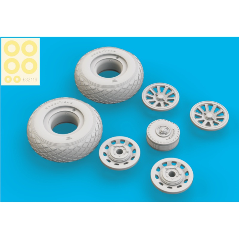 1/32 P-51D Wheels (for Revell)