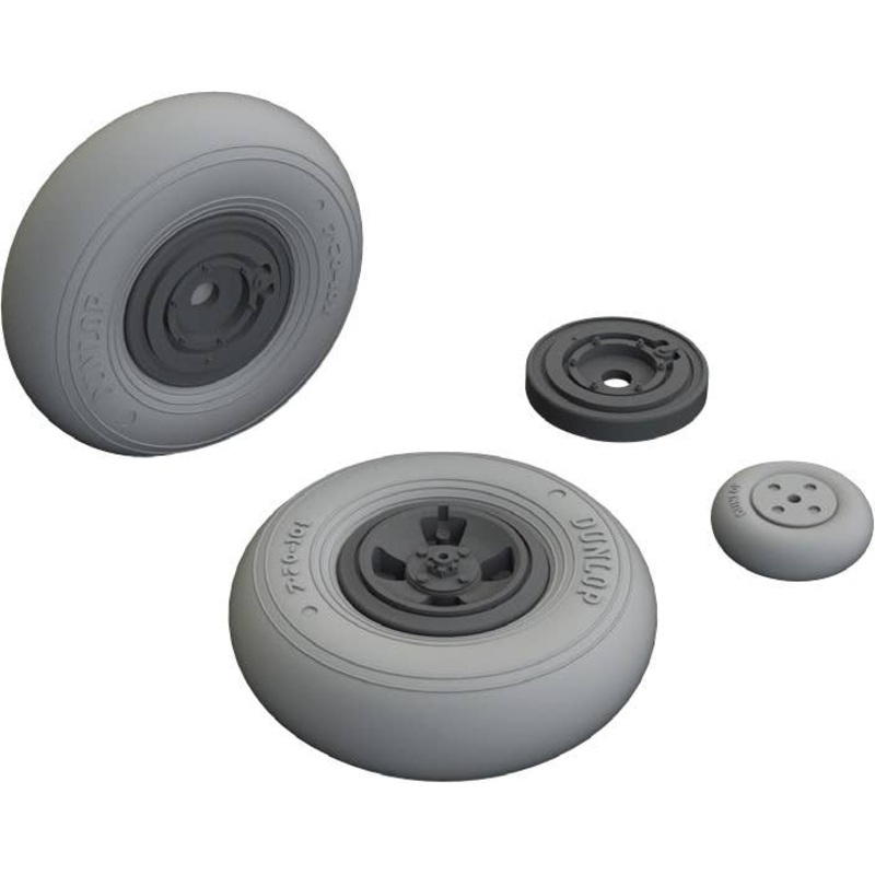 1/32 Spitfire Mk.IX Wheels 4-Spoke (for Revell)
