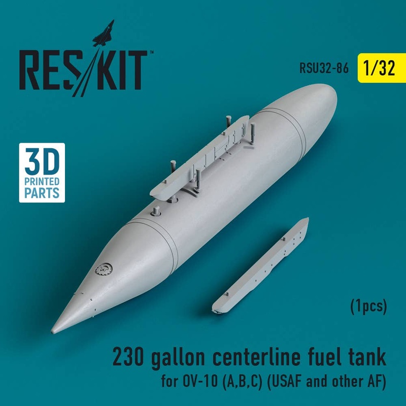 1/32 230 gallon centerline fuel tank for OV-10 (A,B,C) (USAF and other AF) (1 pcs) (3D Printed)