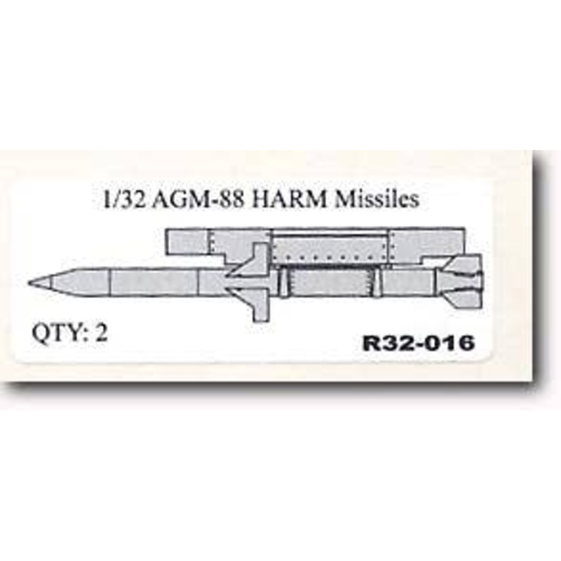 1/32 AGM-88 HARM Missiles 2 pcs.