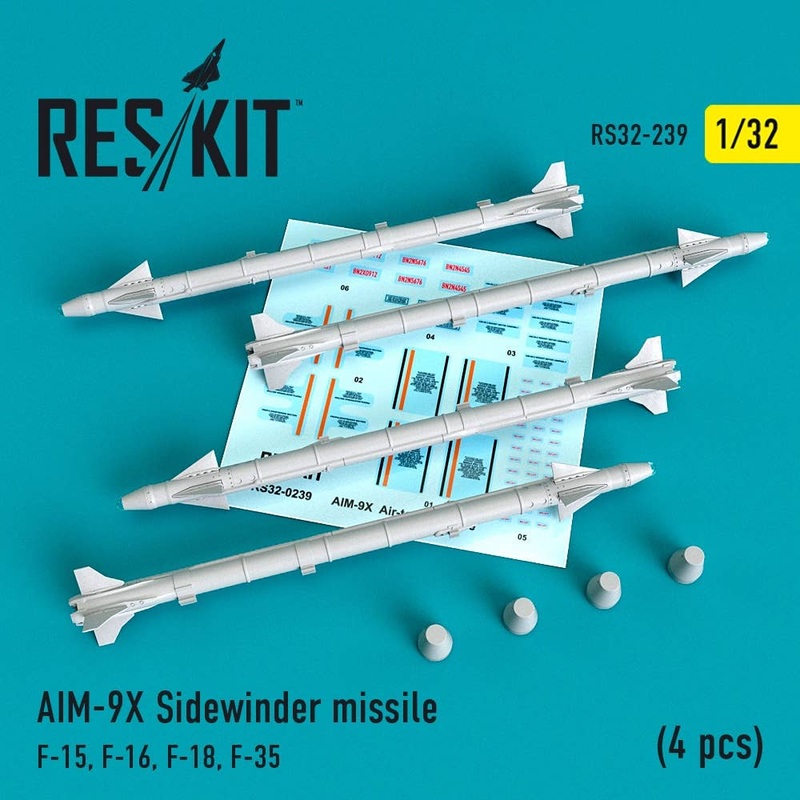 1/32 AIM-9X Sidewinder missile (4 pcs) F-15, F-16, F-18, F-35