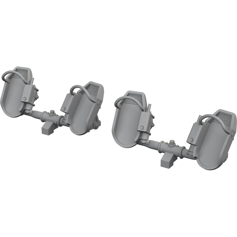 1/32 Bf 109E Rudder Pedals Early PRINT