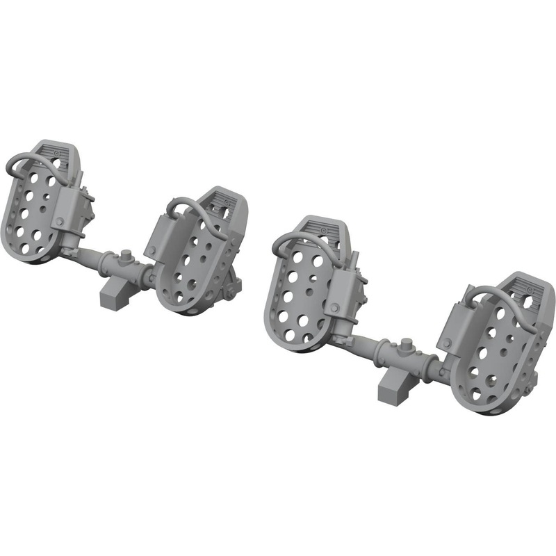 1/32 Bf 109E Rudder Pedals Late PRINT
