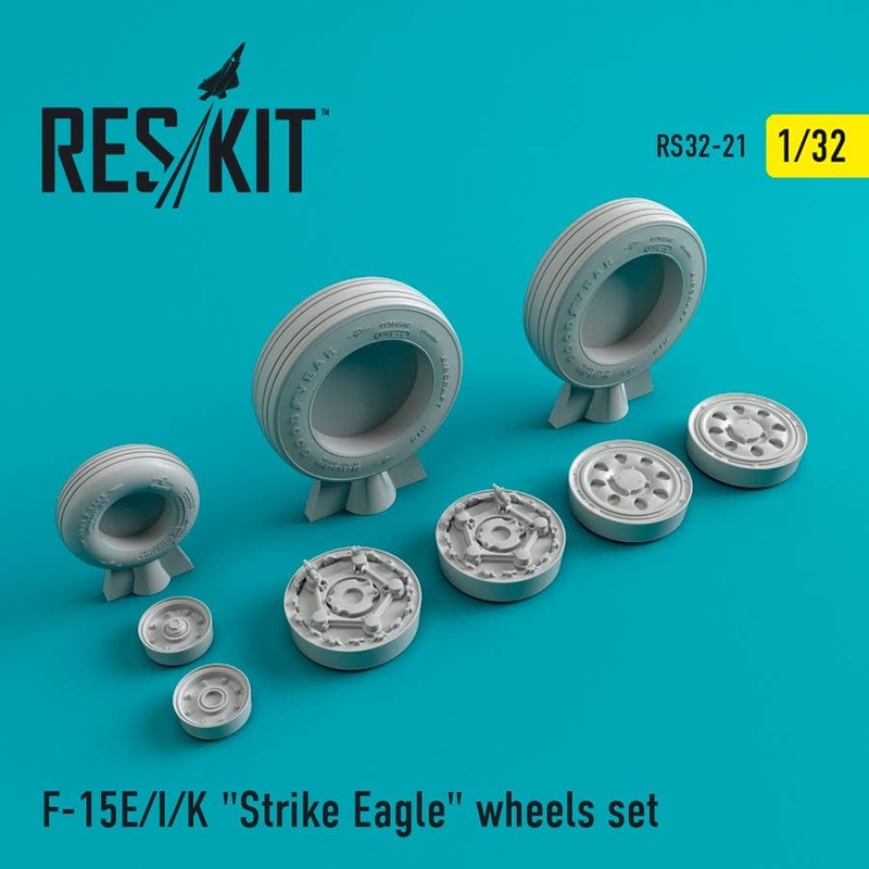 1/32 F-15 (E/I/K) Strike Eagle Wheels Set (for Tamiya/Revell)