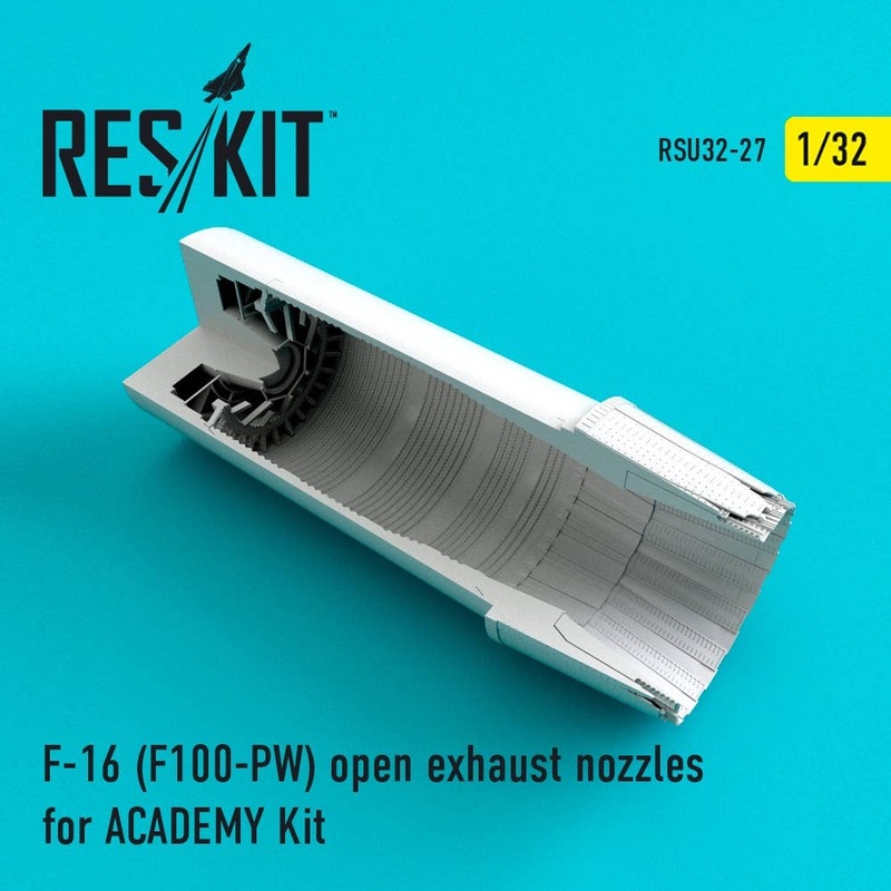 1/32 F-16 (F100-PW) Exhaust Nozzles (Open) (for Academy)