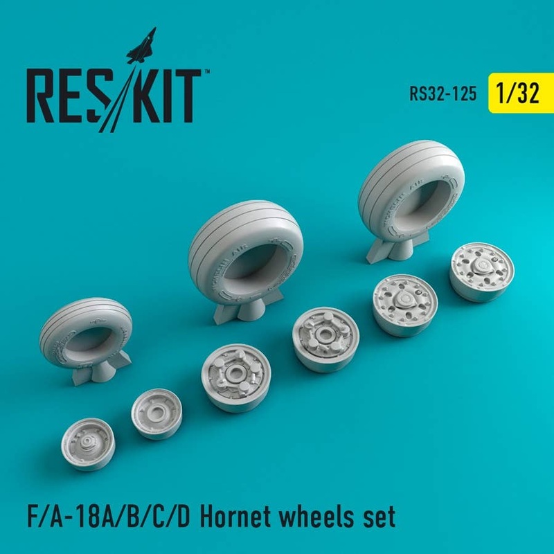 1/32 F/A-18A/B/C/D Hornet Wheels Set (for Hasegawa/Academy)