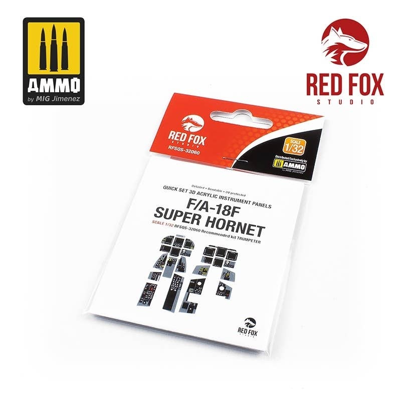1/32 F/A-18F Super Hornet 3D Acrylic Instrument Panel (for Trumpeter)