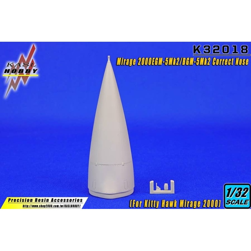 1/32 Mirage 2000EGM-5Mk2/BGM-5Mk2 Correct Nose (for Kitty Hawk)
