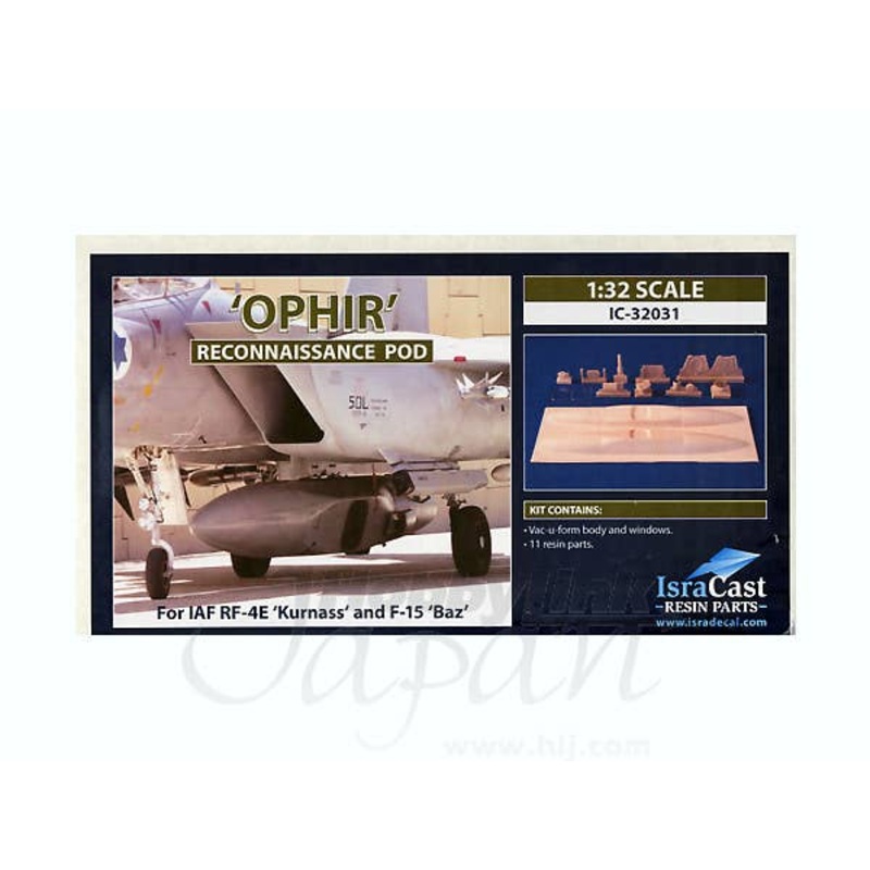 1/32 Ophir Reconnaissance Pod (for IAF RE-4E Kurnass and F-15 Baz)