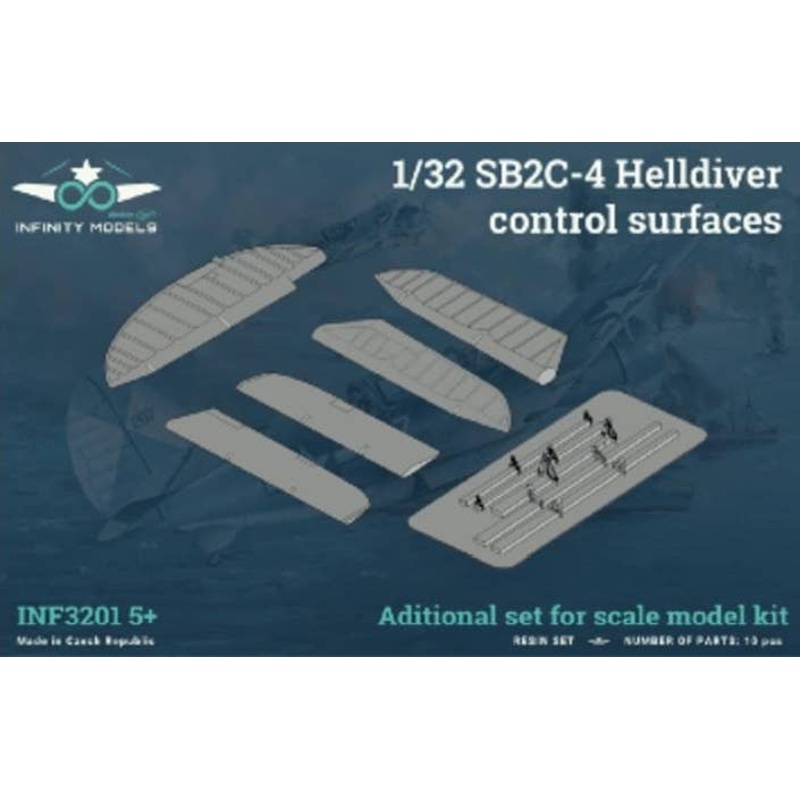 1/32 SB2C-4 Control Surfaces (for Infinity Models)