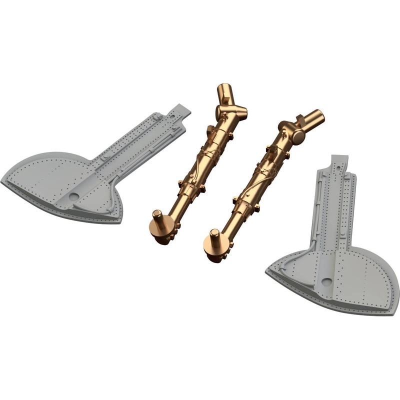 1/32 Spitfire Mk.IXc Undercarriage Legs Bronze (for Revell)
