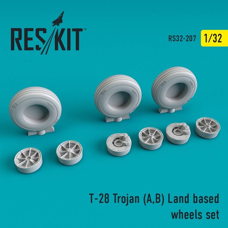 1/32 T-28 Trojan (A,B) Land Based Wheels Set