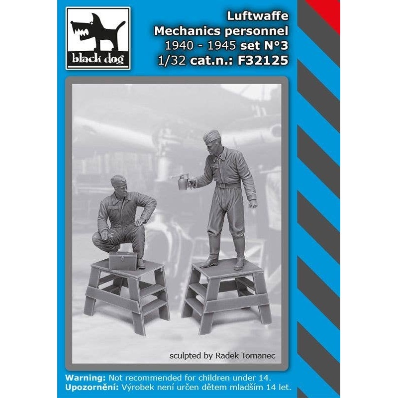 1/32 WW.II German Air Force Maintenance Soldier 1940-45 Set No.3