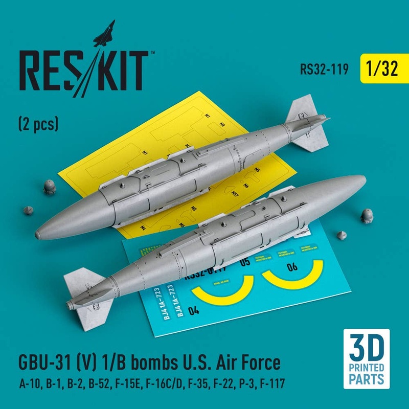 GBU-31 (V) 1/B bombs U.S. Air Force (2 pcs) (3D Printed)