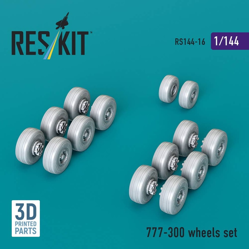 1/144 777-300 wheels set (3D printed)