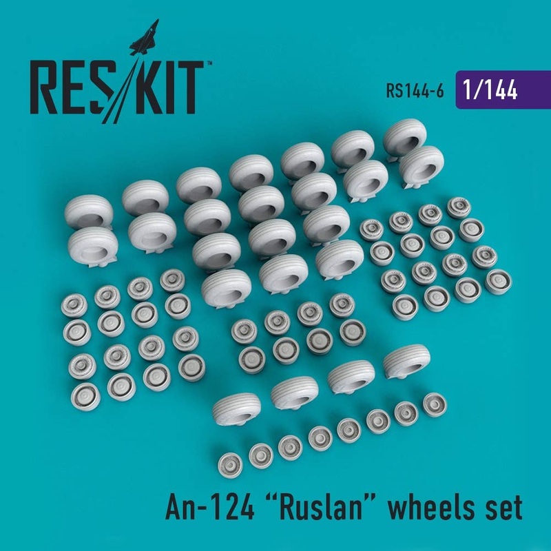 1/144 An-124 Ruslan Wheels Set for Revell Kit