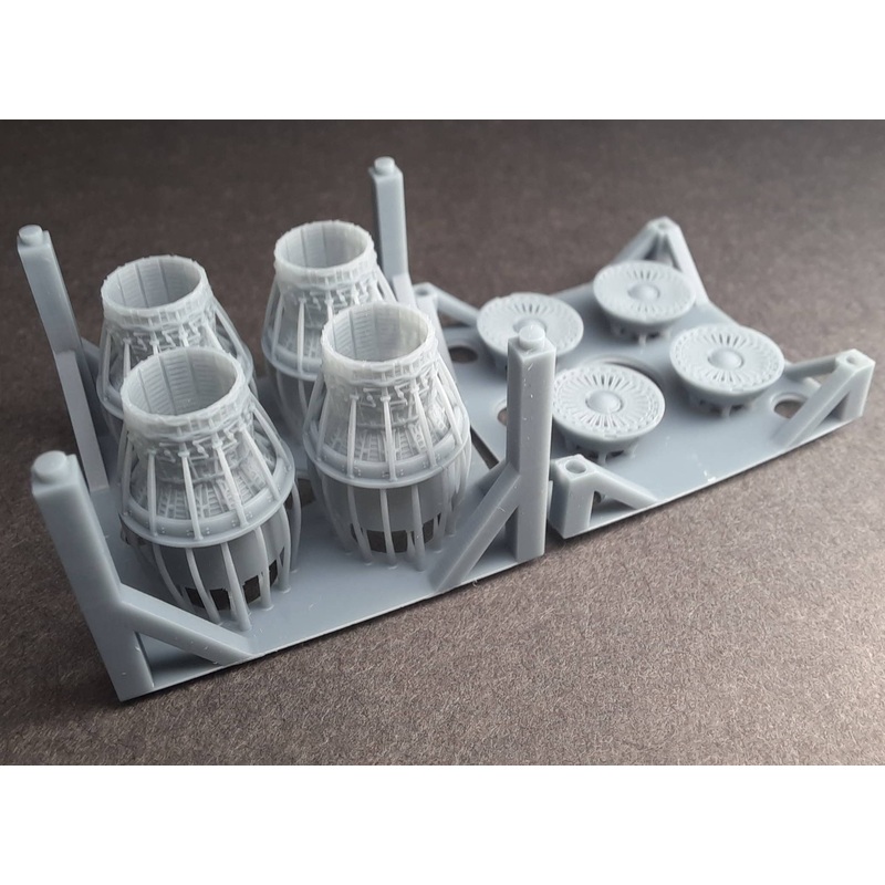 1/144 B-1B Lancer exhaust Close option, for Academy