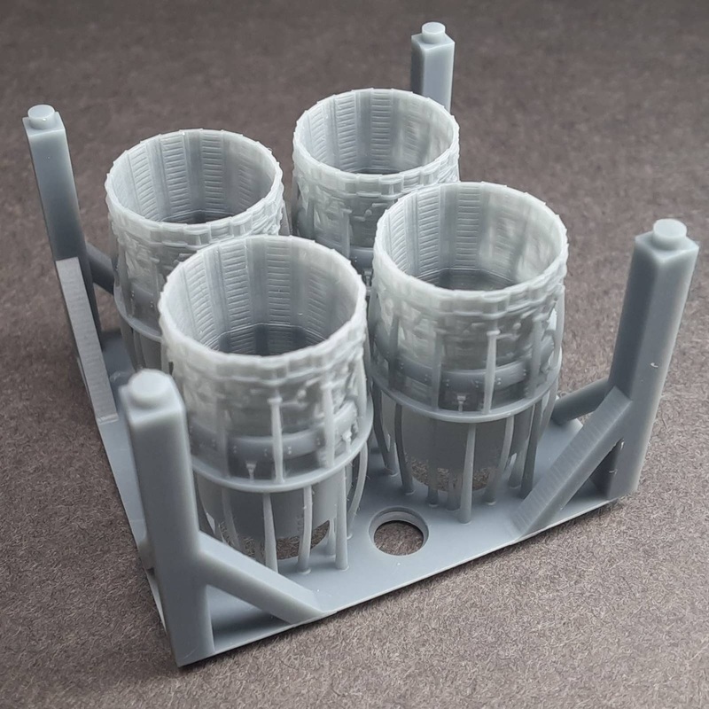 1/144 B-1B Lancer exhaust OPEN option, for Academy