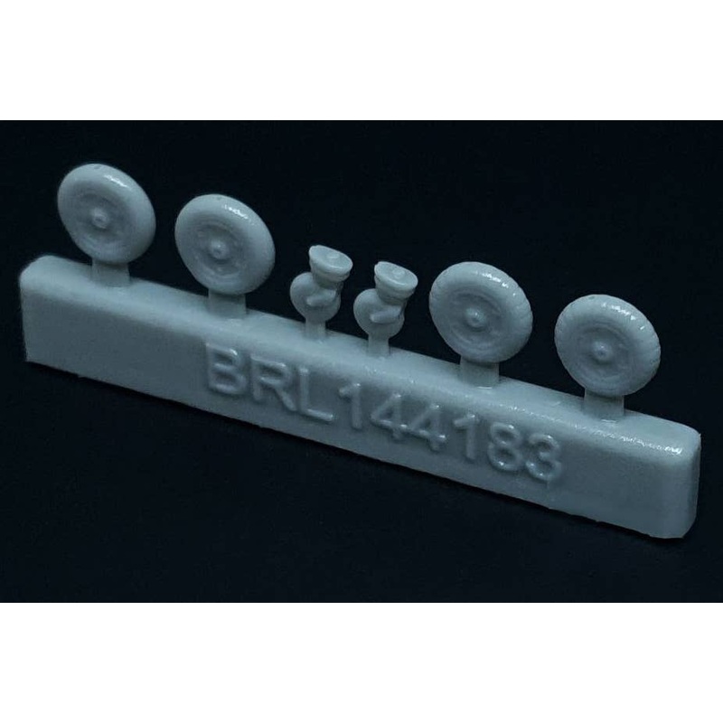 1/144 Messerschmitt Bf-109 G wheels set (2 sets)