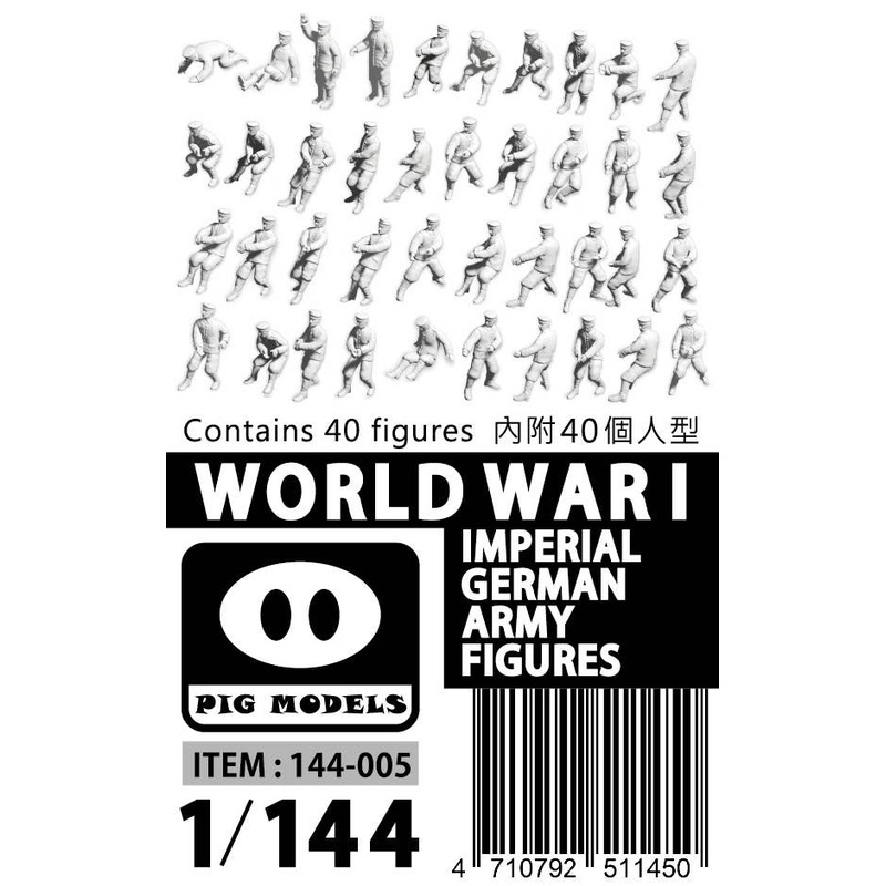 1/144 WWI Imperial German Army Figures (40 Balloon Corps figures)