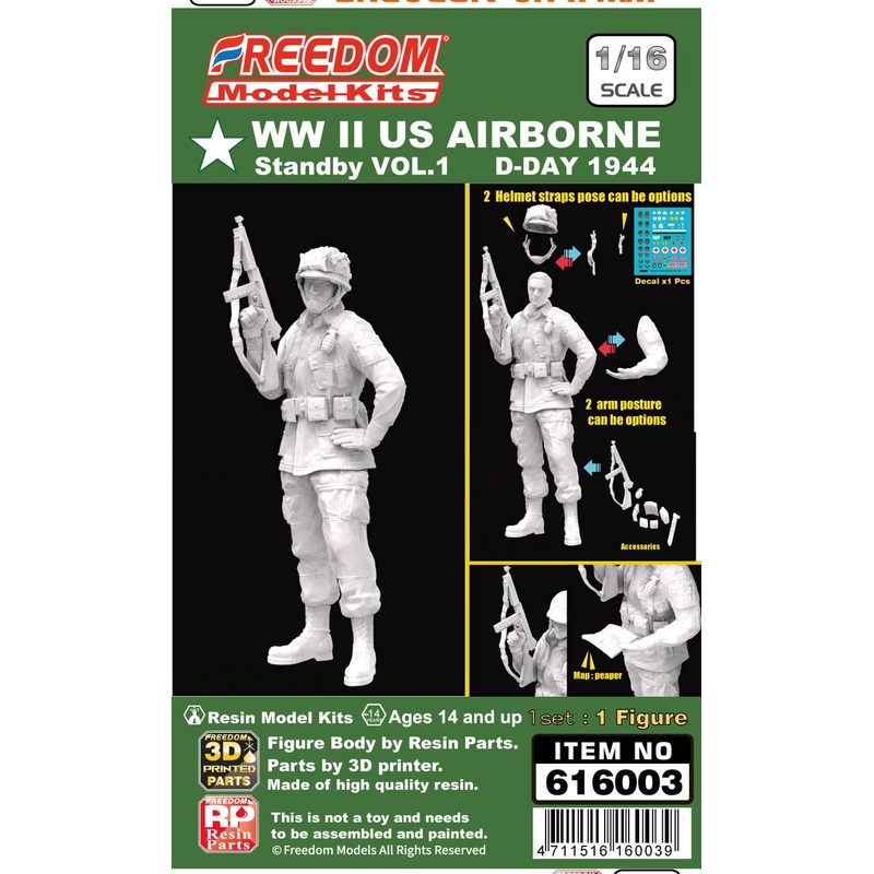 1/16 WW II US Airborne on Standby Vol.1 D-Day 1944