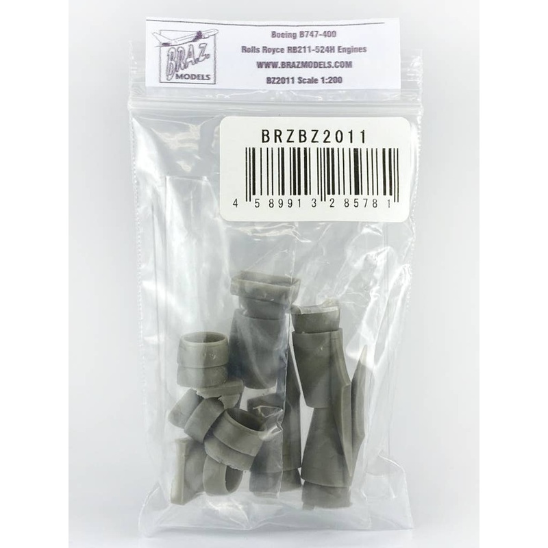1/200 Boeing B747-400 Rolls Royce RB211-524H Engine Set (for Hasegawa)