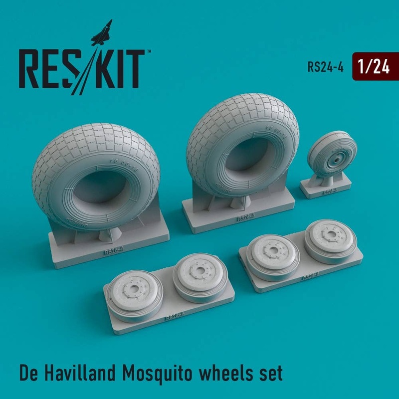 1/24 De Havilland Mosquito Wheels Set (for Airfix)