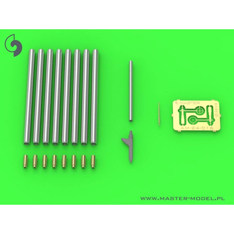 1/24 WWII American P-47 Thunderbolt Detail Set (Browning .50 Cal (12.7mm) Machine Gun Barrel / Sight / Pitot Tube)