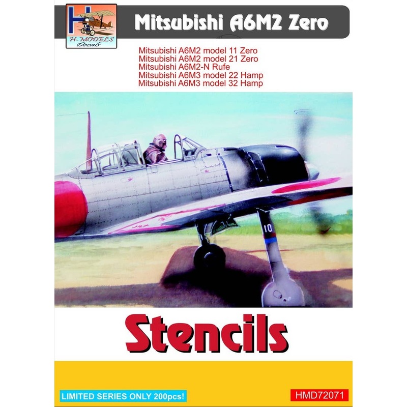 1/72 A6M2 Zero stencils