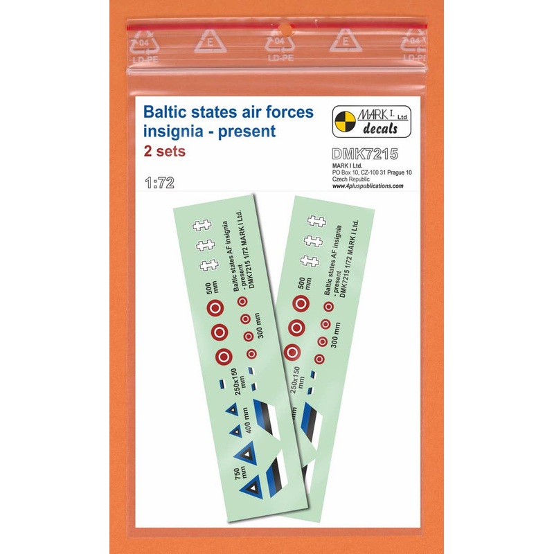 1/72 Baltic States Air Forces - Insignia, 2 sets