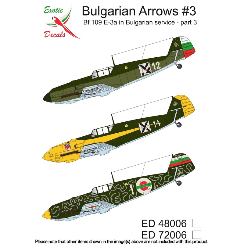 1/72 Bulgarian Arrows #3 Bf 109 E-3a in Bulgarian service - part 3