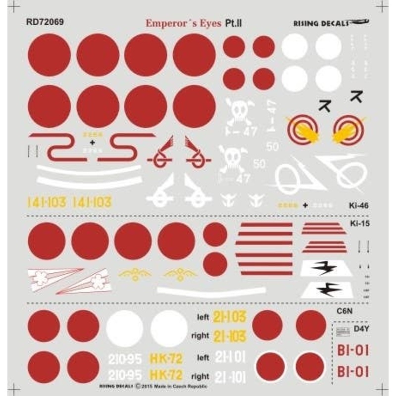 1/72 Emperor's Eyes Pt.II Japanese Surveillance Aircraft Decals