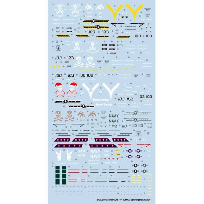 1/72 F-14B & D Tomcat Decal VF-103 & VX-9