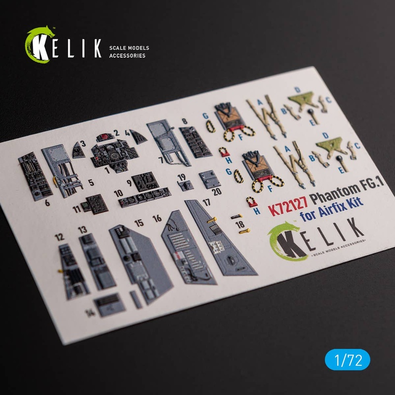 1/72 FG.1 Phantom - interior 3D decals for Airfix kit